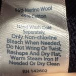 Sail To Sable  Women's Wool Blend Pullover Sweater Size L Navy Pink Crew Neck Photo 4