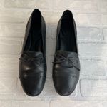 Born Loafer Flats Womens 9 Black Gallatin Cap Toe Bow Leather Preppy Academia Photo 7