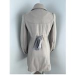 Anthropologie Elevenses Master Car Beige Tan Wool Blend Puff Sleeve Peacoat 4 Photo 2
