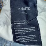 KHAITE Vanessa Medium Wash Skinny Jeans Women’s Size 26 High Rise Raw Hem Denim Photo 6