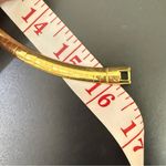 Vintage Unsigned Gold Tone 7mm Omega Chain 16” Choker Statement Necklace 25g. Photo 7