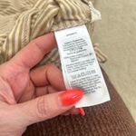 Madewell  Short Sleeve Crew Neck Striped T-shirt Size Small Tan & Pink Photo 9