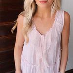 Free People Pink Lace Tank Photo 0