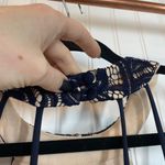 B Darlin Navy Blue Lace Strappy Halter Glitter Fit & Flare Dress Junior's 7/8 Photo 5