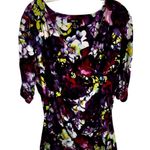 Style & Co XL Floral Print Top 3/4 Sleeve Purple Multi Photo 5