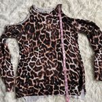 Show Me Your Mumu Sweater shiver shoulder coyote kitty knit Brown black M Photo 8