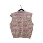 Maje  Sleeveless V Neck Wool Sweater Vest Pink Top Sz L Photo 4
