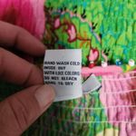 Acorn Green Pink Floral Hibiscus Smocked Beaded Tank Size Large Photo 7