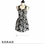 S.O.R.A.D By A Small A Line Floral Dress White Black Photo 3