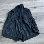 Athleta Black Patterned Shorts Photo 4
