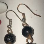 Lot of 6 Black White and Red Vintage Boho Earrings Photo 3