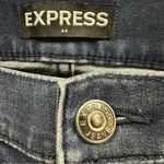 EXPRESS  Pearl Embellished Denim Mid Rise Ankle Legging Denim Blue Jeans Womens 4 Photo 11