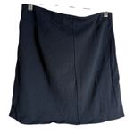 Opening Ceremony Navy Knit A-Line Preppy Zip Mini Skirt Size Medium Photo 5