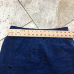 Lilly Pulitzer Vintage Corduroy Embroidered Dogs Fabulous Skirt Size 8 Blue Photo 3