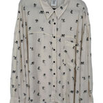 Disney  Womens Mickey Mouse Long Sleeve Button Up Shirt Size 3X‎ Allover Print Photo 0