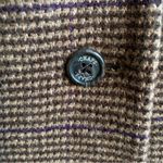 CHAPS  Wool Blend Houndstooth Blazer Elbow Patches 3 Button Single Breasted Photo 4