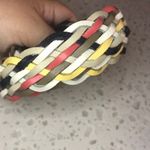 Capezio 2/$30 Vintage Colorful woven leather belt by Capzelo M/L Photo 0