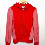 Nike Women Sportswear Gym Vintage Full-Zip Hoodie Red Long Sleeve Size Small Photo 0