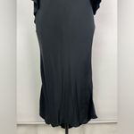 Kobi Halperin Black 100% Silk Open Shoulder Cape Halter Dress‎ Size 6 Photo 4