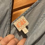 GB  blue faux denim tank top jumpsuit Photo 3