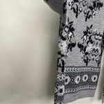 Diane Von Furstenberg Vintage  Sweater Ski Double Mock Neck Knit‎ Floral Photo 4