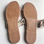 Old Navy Women's Double Strap Buckle Flat Sandals Snake Skin Print Sz 10 Photo 3