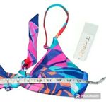 Raisins Bright Idea Love Abstract Print Bikini Set, M (top)/L (bottom) Blue Size undefined Photo 5