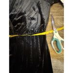 Dalia MacPhee Black Velvet Dress Size 1X Surplice Sheer Celestial Whimsy goth Photo 12