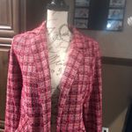 MELLODAY NWT size XS petite pink tweed cardigan Photo 15