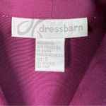 Dress Barn Cranberry Small 100% Rayon Button Front Long Sleeve Button Cuff Shirt Photo 6