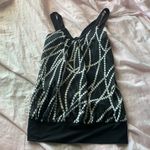 DO+BE Black and white sheer sleeveless top Photo 0