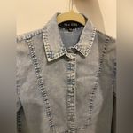 The Fifth Label The fifth Acid Wash Denim Top Long Sleeve‎ Size XXS Button Down Photo 5