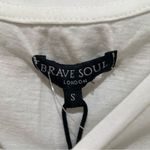 Brave Soul London California Dreamin Graphic T Shirt Dress White Women’s Small Photo 4