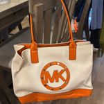 Michael kors Canvas and Leather bag Orange Photo 0