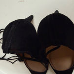 J.Crew  made in Italy beautiful black suede ankle tie heels Photo 7