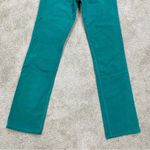 Etro Milano Women’s Wide Leg Pants Mid Rise Velvet Green Retro 90s Size 27 Photo 3