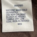 Nautica Sleepwear Size Small V-Neck Short Cap Sleeve Top Brown w/Blue St… Photo 3