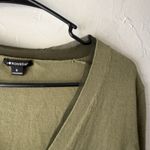 I Heart Ronson Y2k Fairy Cardigan Sweater Small Button Front Olive Green Knit Photo 3