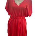 Time and Tru Red Midi Dress Orange Size M Photo 0