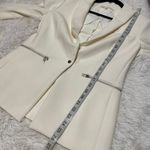Veronica Beard  Iconic Scuba Dickey Blazer Jacket in Ivory Size 6 Photo 4