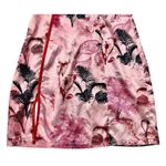 Pretty Little Thing  Pink Satin Split Mini Dress Oriental Asian Mandarin Size 2 Photo 4