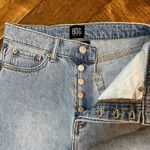 BDG  High Waist Slim Straight Jeans Light Wash‎ Denim Size 26 Short Raw Cut Hem Photo 5