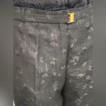 Alfani  Woman Black Pant with Hint of Golden Flower Print 16W Photo 1