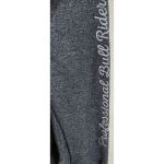 J. America PBR Professional Bull Riders Womens Black Metallic Full Zip‎ Hooded Jacket Small Photo 4