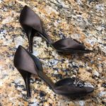 Stuart Weitzman  Brown Satin Embellished Shoes Photo 2