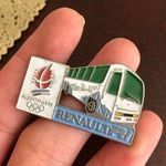 Vintage Renault Albertville 92 Olympic Pin Red Photo 0