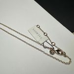 J.Crew Talbots White Flower Rhinestone Pendant Gold Tone Chain Necklace NWT $59 Photo 2