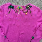 Vintage Berek By Takako Sakon Embellished Sweater Pink Size M Photo 4