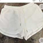 Garage  white waffle knit shorts Photo 0