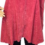 Testimony Los Angeles Reba French Terry Long 3 Button Jacket Plum Red Size XS Photo 3